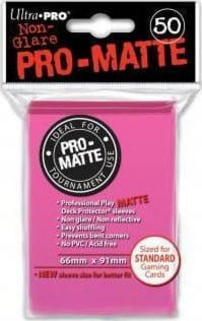 Mbrojtëse kuverte Ultra-Pro, 50 copë, rozë