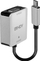 Adaptues video Lindy 43295, USB Type C në VGA, 0.12 m, gri
