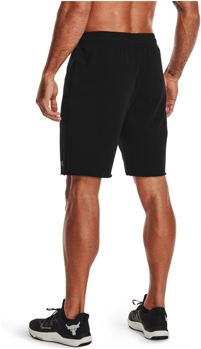Шорцеви за мажи Under Armour Project Rock Terry, широка кројка, за теретана, црни