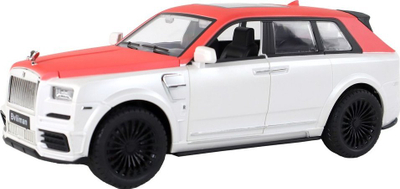 Makina me telekomandë LEAN Toys R/C Car 1:20, me drita dhe tinguj, e bardhë e kuqe