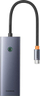 Adapter USB-C Baseus UltraJoy 7n1, HDMI, 3xUSB 3.0, gri