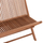 Stol palosës Kendall HM18128, dru teak, 100x47x89 cm, ngjyrë natyrale