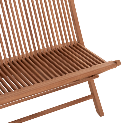 Stol palosës Kendall HM18128, dru teak, 100x47x89 cm, ngjyrë natyrale