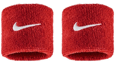 Dorezore tenisi Nike Swoosh Wristband, set me 2 copë, e kuqe