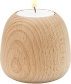 Mbajtëse qirinjsh Stelton Ora, 6.5 cm, dru ahu, ngjyrë natyrale