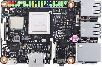 Plakë zhvillimi ASUS Tinker Board R2.0, Rockchip RK3288, Wi‑Fi Bluetooth, e zezë
