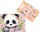 Блок за маса Derform Panda, 10 листови, ламиниран, шарен