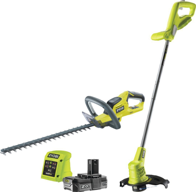 Set kopshti Ryobi RHT1845LT25M20, 18V, bateri 2Ah, jeshile