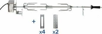 Rotiserie elektrike Campingaz Culinary Modular, për skara me gaz, çelik, gri