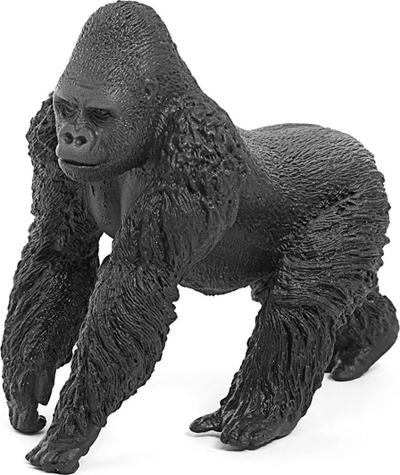 Figurinë Schleich Wild Life gorillë mashkull, lodër për mësim, shumëngjyrëshe