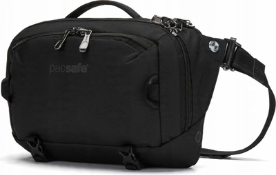 Çantë crossbody Pacsafe EXP Sling Pack, për laptop 13", antifurt, e zezë
