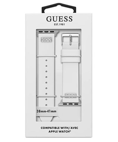 Rrip Guess CS2005S1 për Apple Watch, 38–41 mm, i bardhë