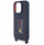 Kapak telefoni Red Bull RBHMP16L24SISOLRV për iPhone 16 Pro 6.3", kapak silikoni i fortë me rrip, MagSafe, blu navy