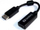 Adapter video Sandberg DisplayPort në HDMI, konvertues, i zi