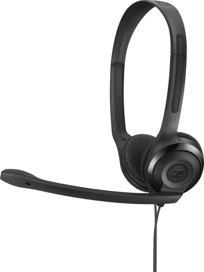 Kufje me mikrofon Sennheiser PC 5 CHAT, stereo, jack 3.5mm, e zezë