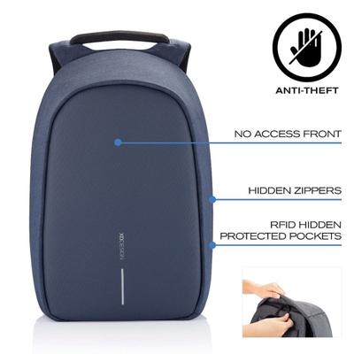 Çantë shpine XD Design Bobby Hero XL, anti-vjedhje, për laptop 17", blu navy