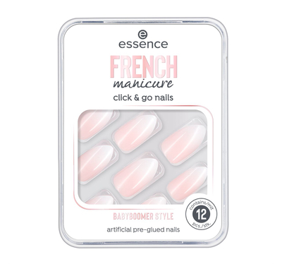 Thonj artificial Essence French Manicure Click & GO Nails Babyboomer Style, 12 copë