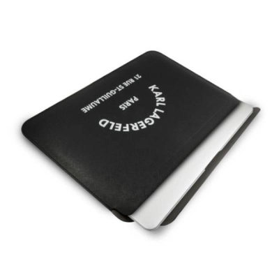 Mbulesë laptopi Karl Lagerfeld Ern Color, material sintetik, përditçme, e zezë