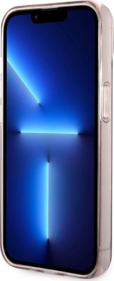 Kapak telefoni Karl Lagerfeld KLHCP14MHNCHTCP, për iPhone 14 Plus, hardcase, rozë