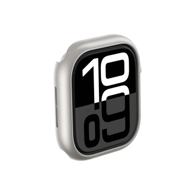 Заштитна маска за паметен часовник Amazingthing Minimal Case, за Apple Watch 46mm, PC, сребрена