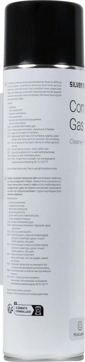 Спреј со компримиран воздух Silver Monkey Compressed Gas, 600 ml, бел