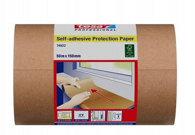 Shirit maskues Tesa Professional 74922, 50m, 15cm, ngjyrë chamois