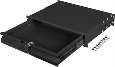 Sirtar rack Lanberg 19", 2U, 483x360mm, mban deri 90 kg, i zi