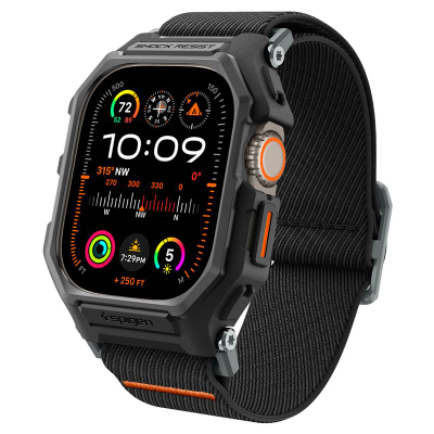Mbështjellës për Apple Watch Ultra 2/1 49mm Spigen Lite Fit Pro, i zi