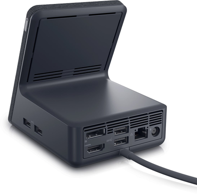 Stacion dokimi Dell Dual Charge HD22Q, USB-C, 90W, me karikim wireless, i zi