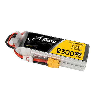 Bateri LiPo Tattu 2300mAh, 14.8V 4S, 75C, konektor XT60