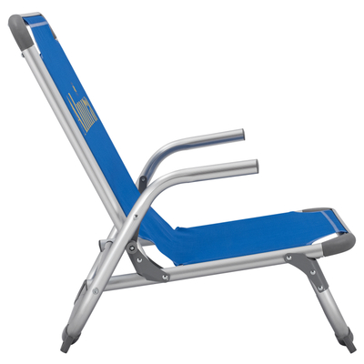 Karrige plazhi Almira HM5053, alumini, 56x70x66 cm, blu