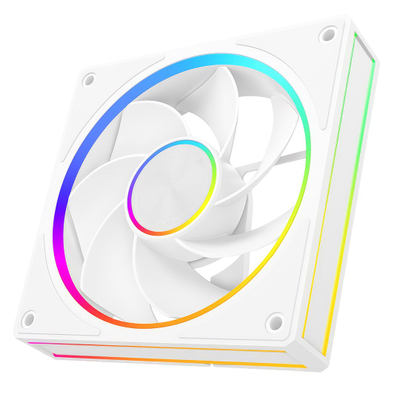 Ventilator PC MODECOM VOLCANO LOOP 120 ARGB, 120mm, reverse fan, i bardhë