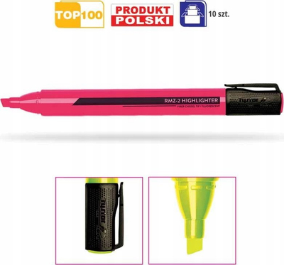 Marker nënvizues Rystor HIGHLIGHTER RMZ-2, fluorescente, rozë