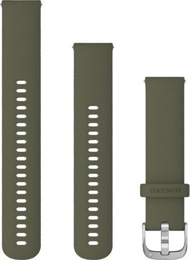 Rrip ore Garmin Moss, 20mm Quick Release, me detaje argjendi