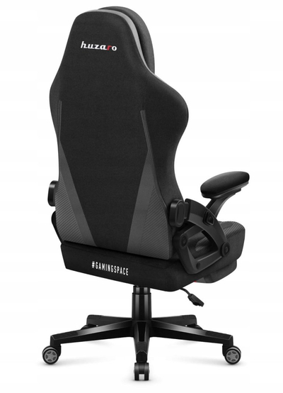 Karrige gaming Force 4.6 Carbon, ergonomike, me mbështetëse këmbësh, e zezë gri