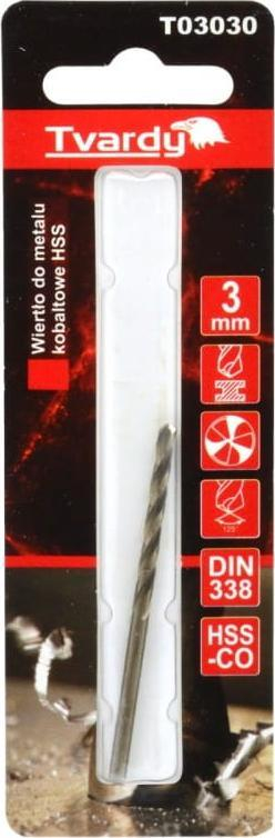 Frese HSS HARD M35, 3 mm, metal kobalti