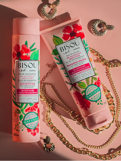 Maskë për flokë Bisou 3-D Nutrition and Regeneration 3D, 230 ml