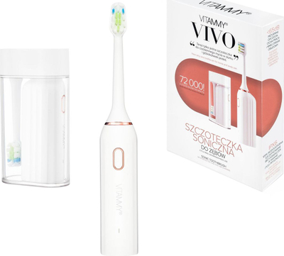 Furçë dhëmbësh Vitammy Vivo sonic, e bardhë