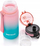 Shishe uji Meteor 10109, Tritan, 420ml, rozë blu
