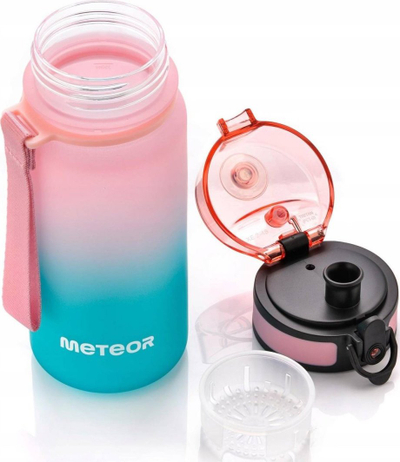 Shishe uji Meteor 10109, Tritan, 420ml, rozë blu