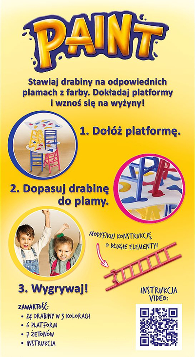 Lojë tavoline Trefl Paint Raise Ladders to New Heights, për familje, shumëngjyrëshe
