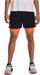 Pantallona të shkurtra sportive Under Armour Wvn 2in1 Vent Sts Sn99, meshkuj, të zeza portokalli