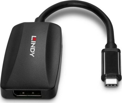 Adapter USB Lindy 43337, USB C në DisplayPort, 8K, i zi