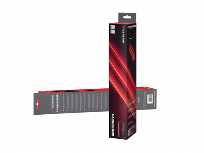 Mousepad Genesis Carbon 500 MAXI FLASH G2, 900 x 450 mm, sipërfaqe SPEED, i zi