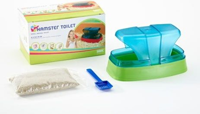 Tualet për hamster Nobby Pet, me lugë edhe lopatë, i bardhë