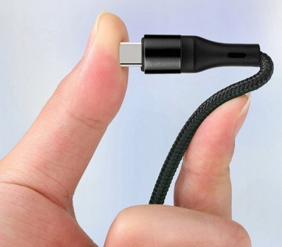 Kabllo USB N940, USB A në USB C microUSB Lightning, 1.2m, e zezë