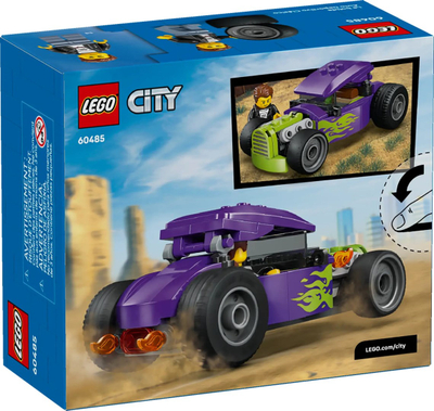 Lodër ndërtuese LEGO City Hot Rod 60485, makinë garash, shumëngjyrëshe