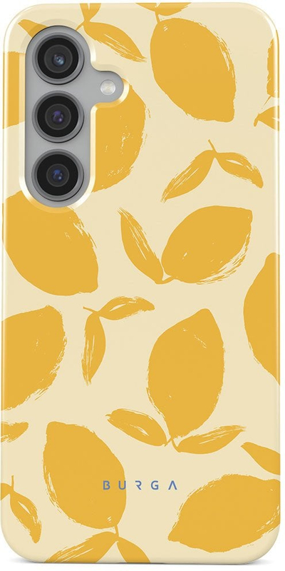 Заштитен капак Burga Resistant Case Lemon Tart за Samsung Galaxy S24 5G, силикон TPU, дизајн Lemon Tart, беж