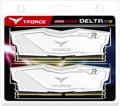 Memorie TeamGroup T-Force Delta RGB, DDR4, 16 GB, 3600 MHz, CL18, TF4D416G3600HC18JDC01