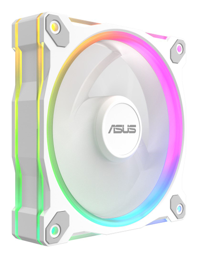 Ventilator kase ASUS Prime MR120, 120mm, ARGB, i bardhë, set 3 copë